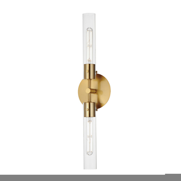 Maxim 26370CLNAB LED Wall Sconce, Natural Aged Brass