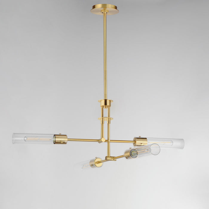 Maxim 26374CLNAB LED Flush Mount Convertible, Natural Aged Brass