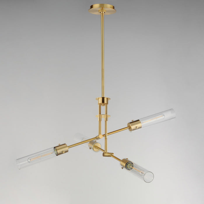 Maxim 26374CLNAB LED Flush Mount Convertible, Natural Aged Brass