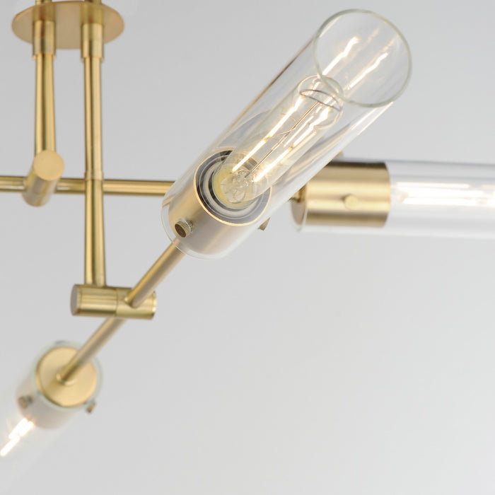 Maxim 26374CLNAB LED Flush Mount Convertible, Natural Aged Brass