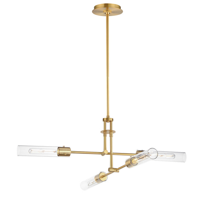 Maxim 26374CLNAB LED Flush Mount Convertible, Natural Aged Brass