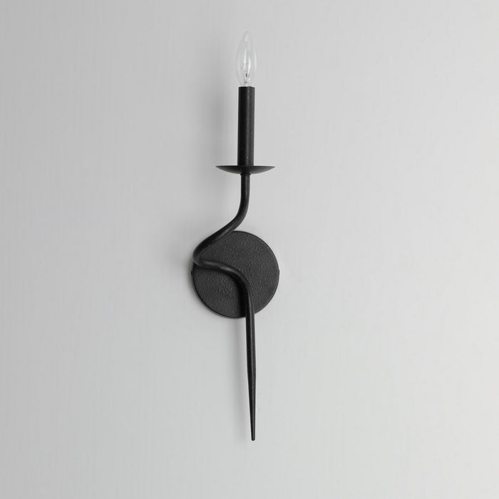 Maxim 27701BO One Light Wall Sconce, Black Oxide