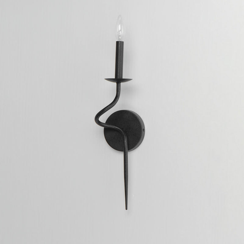 Maxim 27701BO One Light Wall Sconce, Black Oxide