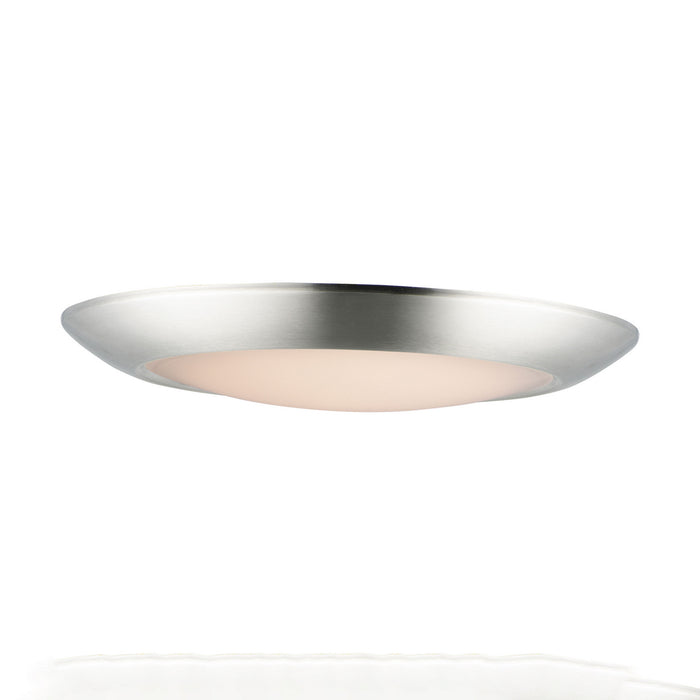 Maxim 57933WTSN LED Flush Mount, Satin Nickel