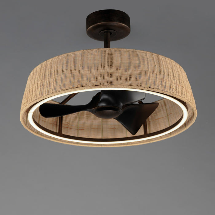 Maxim 61012NADBZ LED Outdoor Fandelight, Dark Bronze