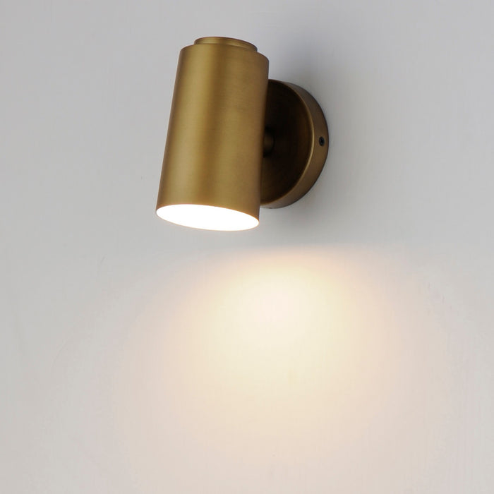 Maxim 62001NAB LED Outdoor Wall Sconce, Natural Aged Brass