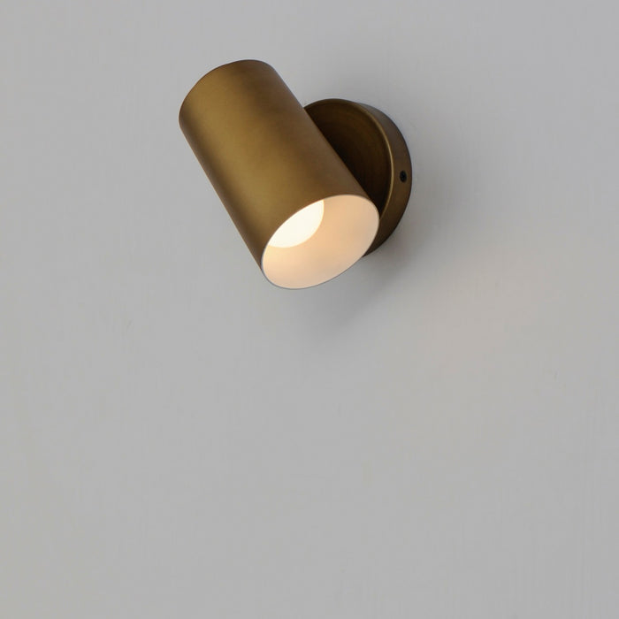 Maxim 62001NAB LED Outdoor Wall Sconce, Natural Aged Brass
