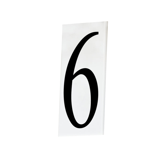 Maxim 53636WT House Number 6/9, White