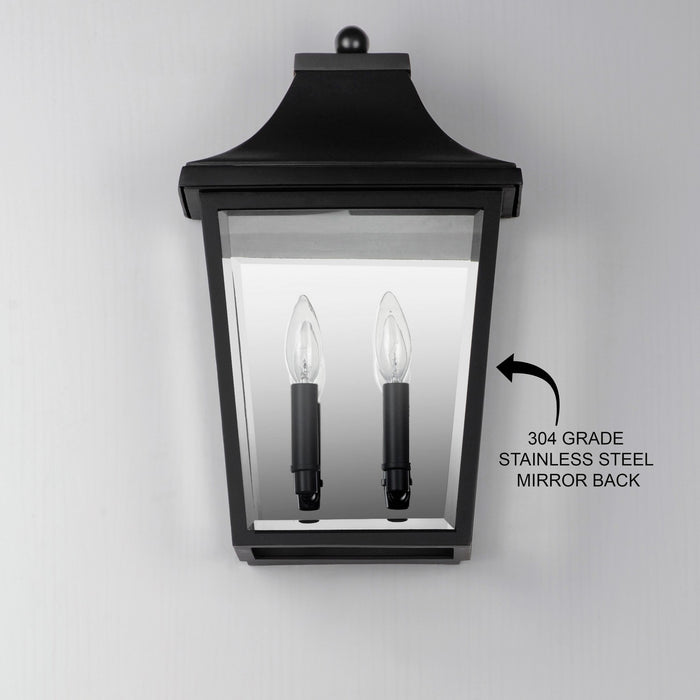 Maxim 40231CLBK Two Light Pocket Sconce, Black