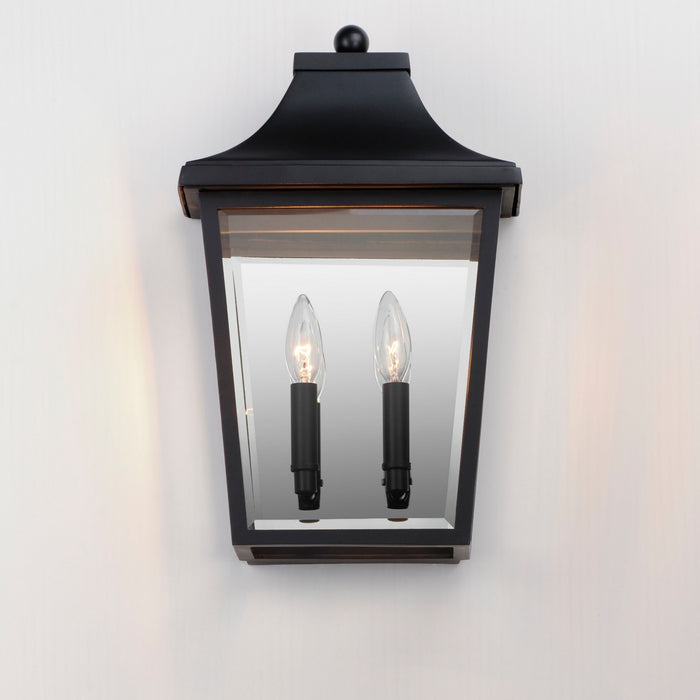 Maxim 40231CLBK Two Light Pocket Sconce, Black