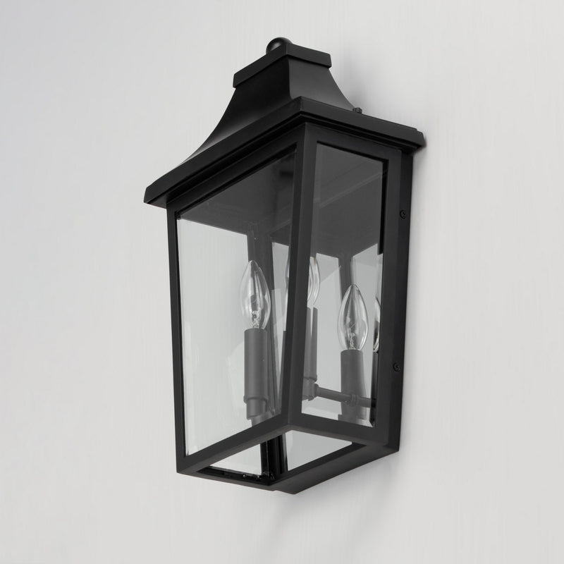 Maxim 40231CLBK Two Light Pocket Sconce, Black