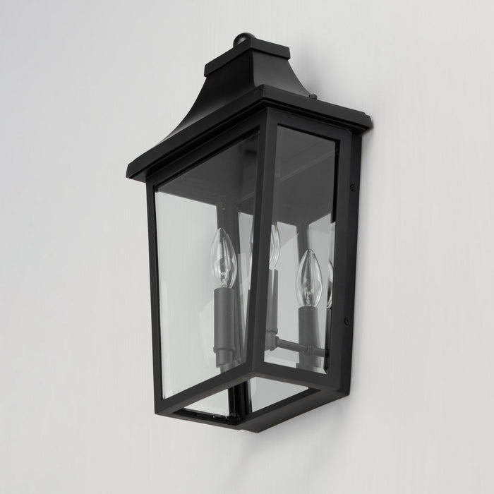 Maxim 40231CLBK Two Light Pocket Sconce, Black