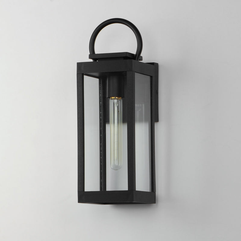 Maxim 40314CLBK One Light Outdoor Wall Sconce, Black