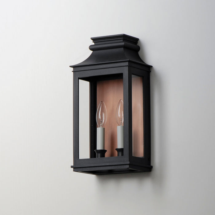 Maxim 40914CLACPBO Two Light Outdoor Wall Sconce, Antique Copper / Black Oxide