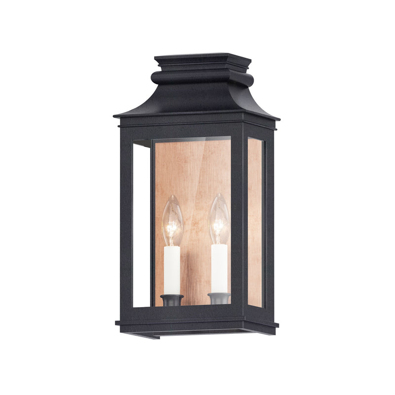 Maxim 40914CLACPBO Two Light Outdoor Wall Sconce, Antique Copper / Black Oxide