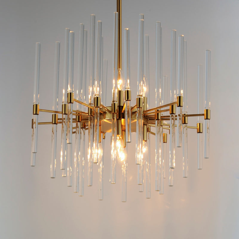 Maxim 38405CLHR Eight Light Chandelier, Heritage