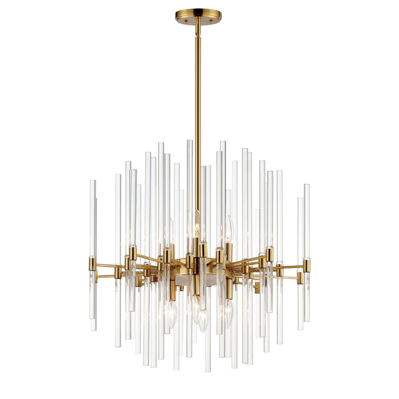 Maxim 38405CLHR Eight Light Chandelier, Heritage