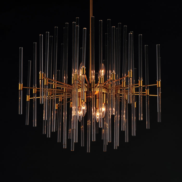 Maxim 38406CLHR Eight Light Chandelier, Heritage