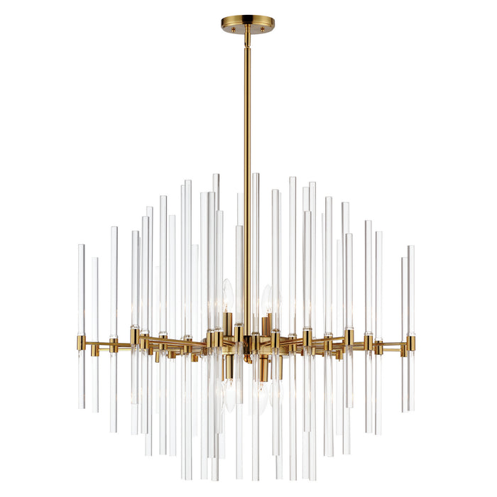 Maxim 38406CLHR Eight Light Chandelier, Heritage