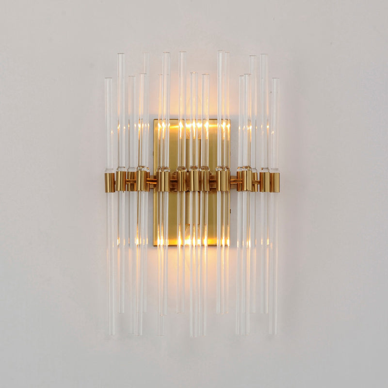 Maxim 38409CLHR Two Light Wall Sconce, Heritage