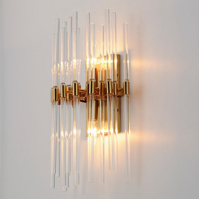 Maxim 38409CLHR Two Light Wall Sconce, Heritage