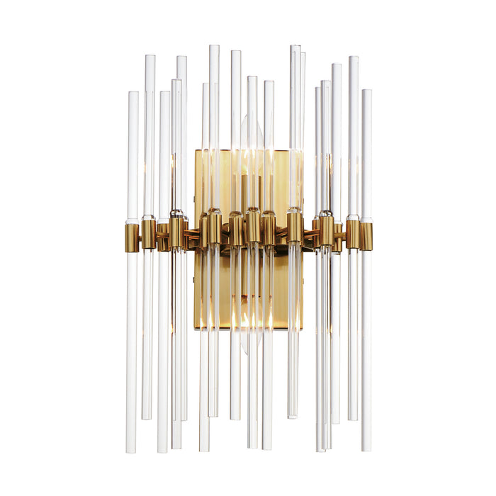 Maxim 38409CLHR Two Light Wall Sconce, Heritage