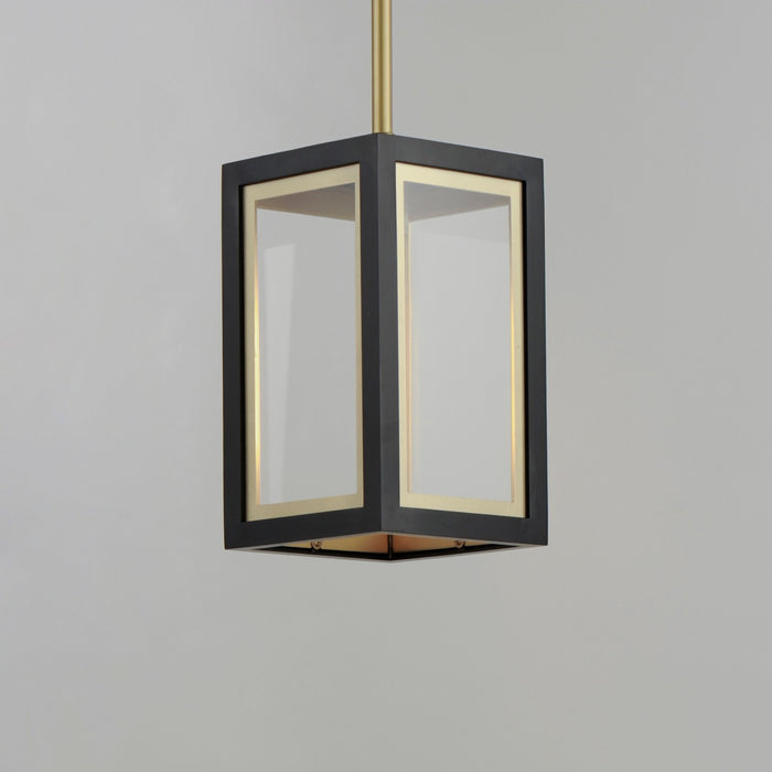 Maxim 30051CLBKGLD One Light Outdoor Pendant, Black / Gold