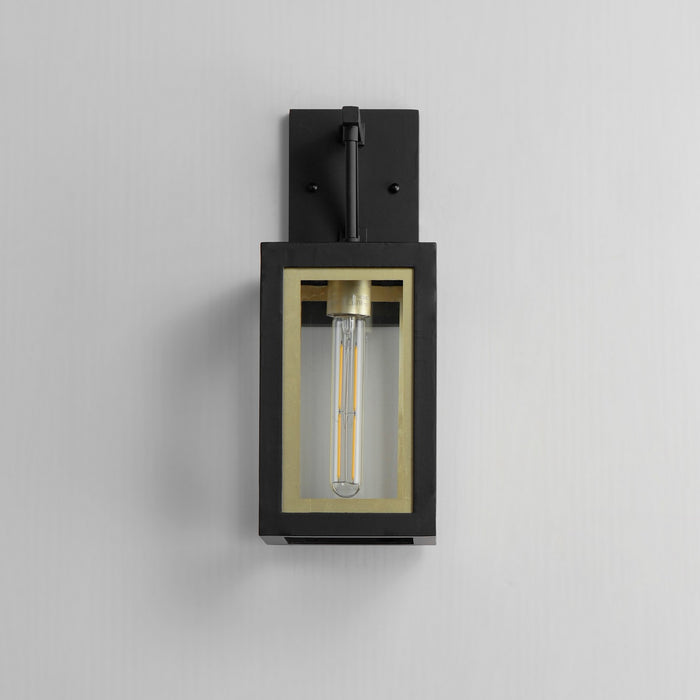 Maxim 30052CLBKGLD One Light Outdoor Wall Sconce, Black / Gold