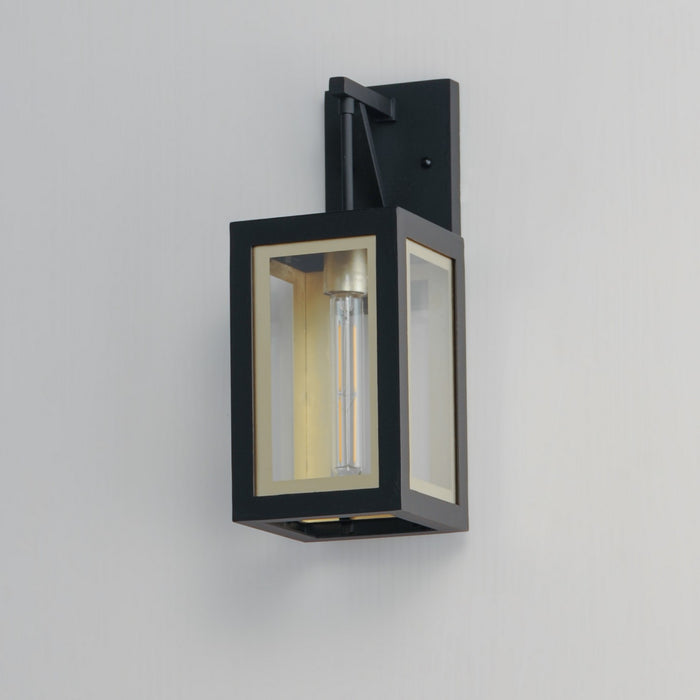 Maxim 30052CLBKGLD One Light Outdoor Wall Sconce, Black / Gold