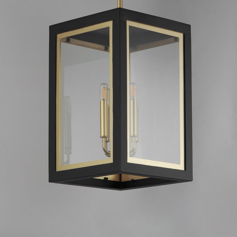 Maxim 30058CLBKGLD Four Light Outdoor Pendant, Black / Gold