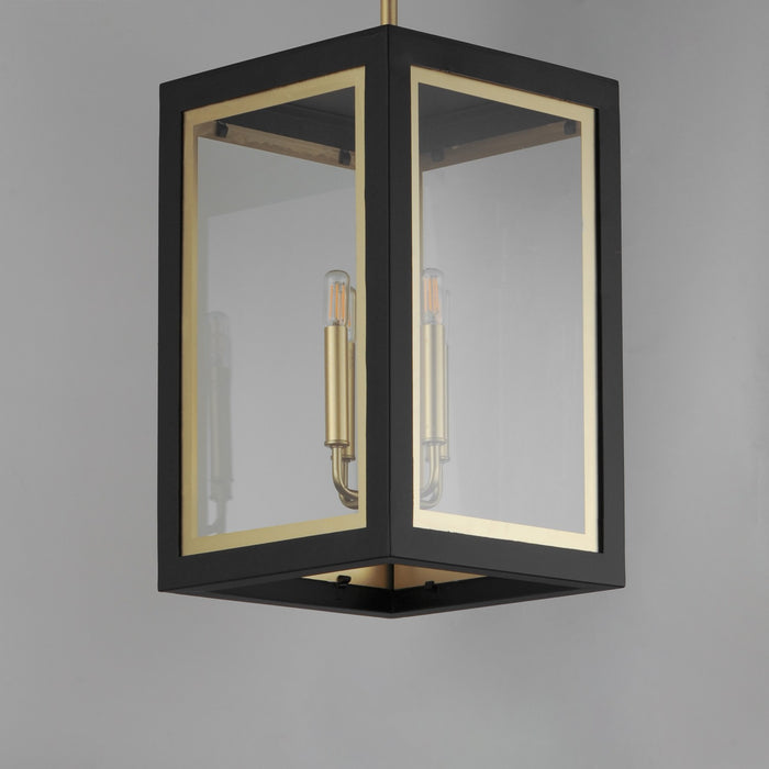 Maxim 30058CLBKGLD Four Light Outdoor Pendant, Black / Gold