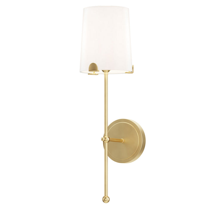 Maxim 32361WTSBR One Light Wall Sconce, Satin Brass
