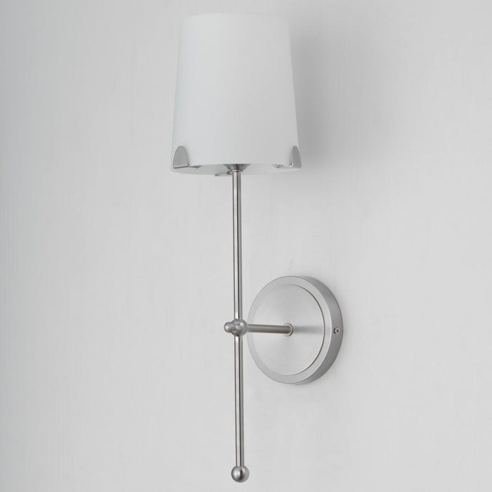 Maxim 32361WTSN One Light Wall Sconce, Satin Nickel