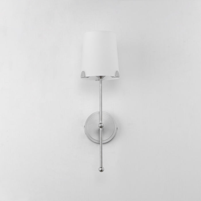 Maxim 32361WTSN One Light Wall Sconce, Satin Nickel