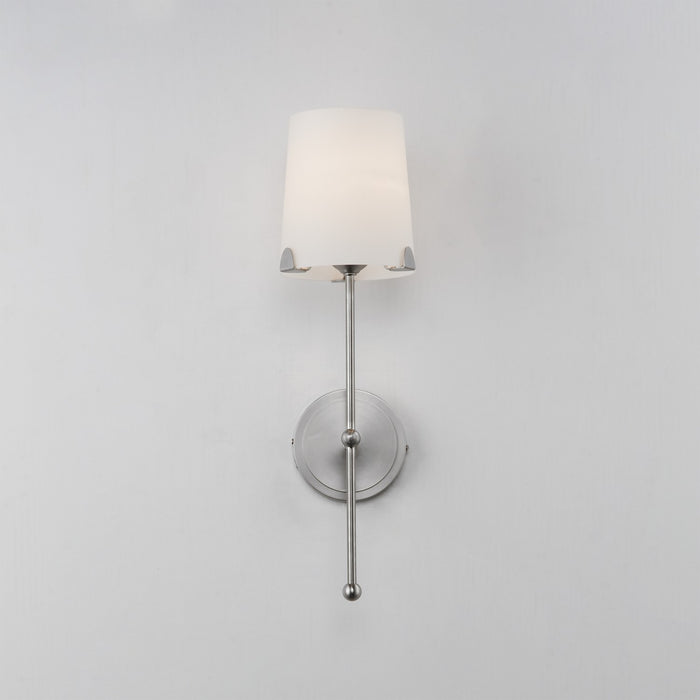 Maxim 32361WTSN One Light Wall Sconce, Satin Nickel