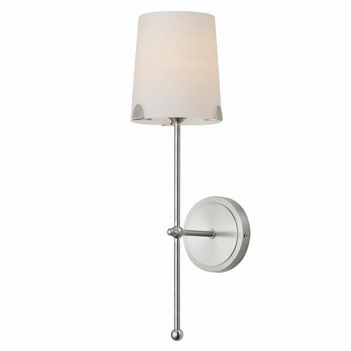 Maxim 32361WTSN One Light Wall Sconce, Satin Nickel