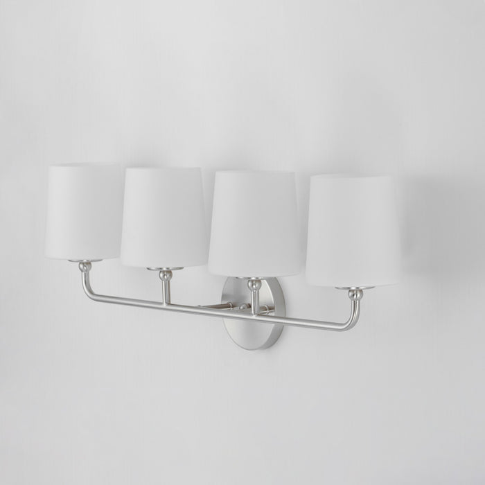 Maxim 12094SWSN Four Light Bath Vanity, Satin Nickel