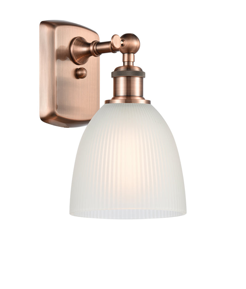 Innovations 516-1W-AC-G381 One Light Wall Sconce, Antique Copper