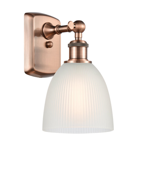 Innovations 516-1W-AC-G381 One Light Wall Sconce, Antique Copper