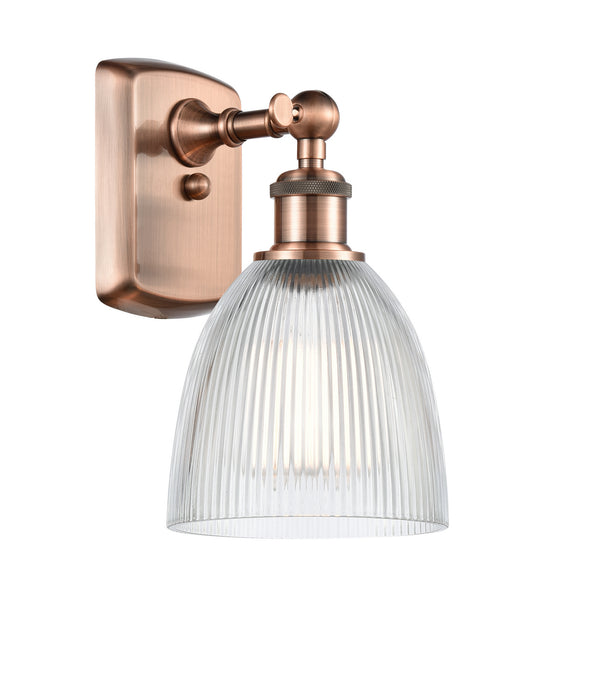 Innovations 516-1W-AC-G382 One Light Wall Sconce, Antique Copper