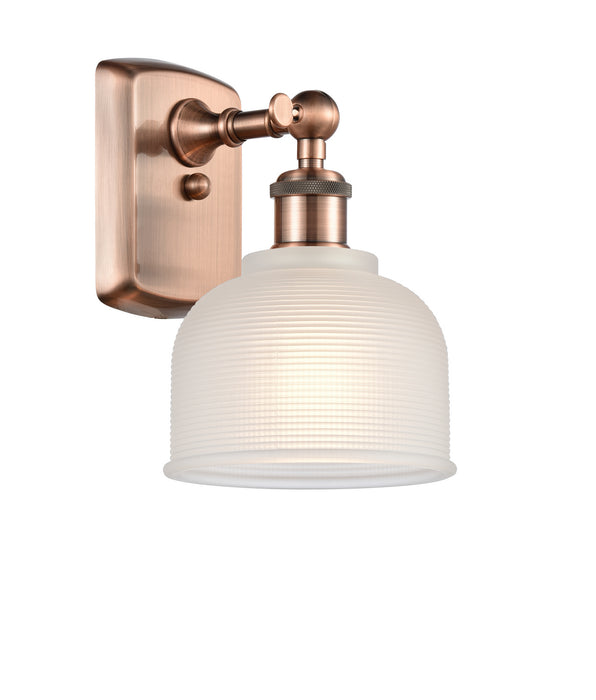 Innovations 516-1W-AC-G411 One Light Wall Sconce, Antique Copper