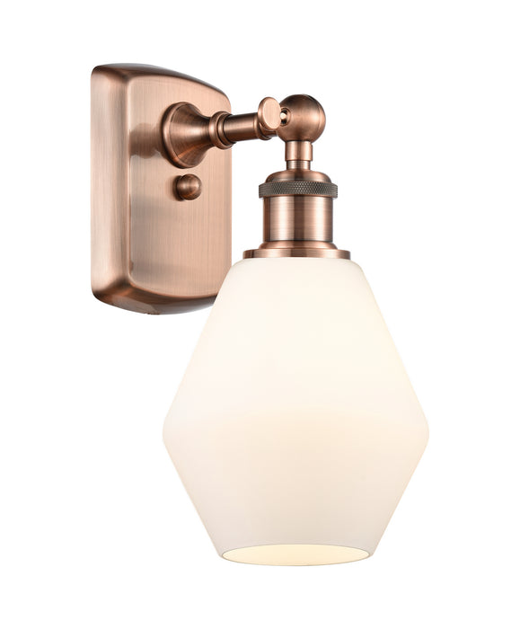 Innovations 516-1W-AC-G651-6 One Light Wall Sconce, Antique Copper