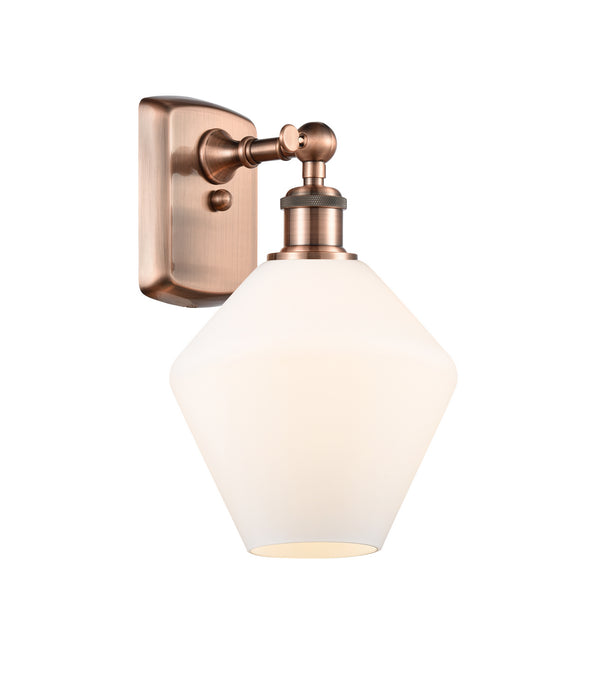Innovations 516-1W-AC-G651-8 One Light Wall Sconce, Antique Copper