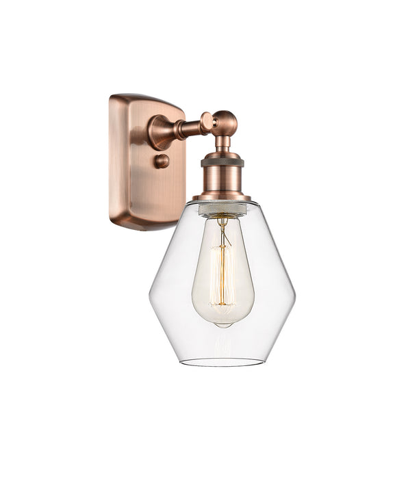 Innovations 516-1W-AC-G652-6 One Light Wall Sconce, Antique Copper