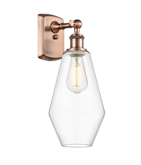 Innovations 516-1W-AC-G652-7 One Light Wall Sconce, Antique Copper