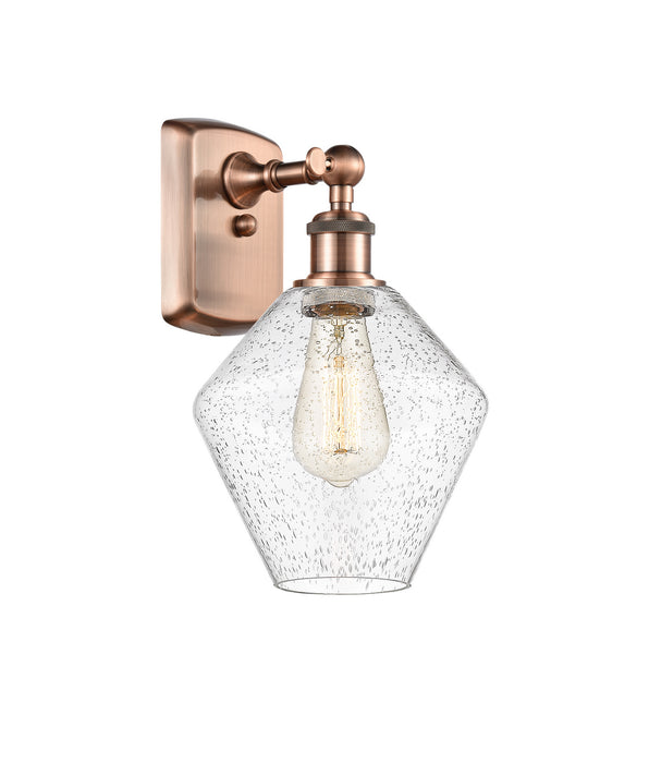 Innovations 516-1W-AC-G654-8 One Light Wall Sconce, Antique Copper
