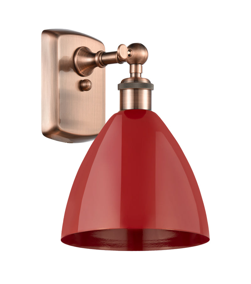 Innovations 516-1W-AC-MBD-75-RD One Light Wall Sconce, Antique Copper