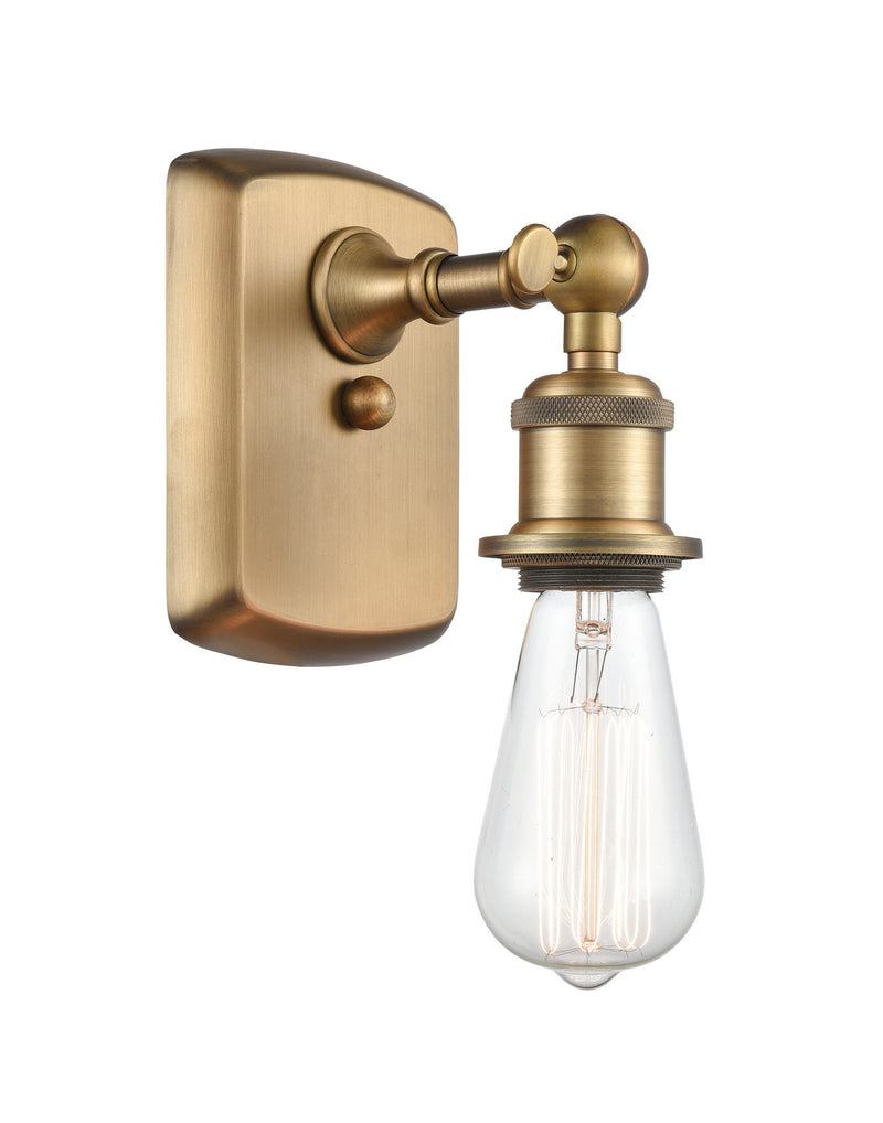 Innovations 516-1W-BB One Light Wall Sconce, Brushed Brass