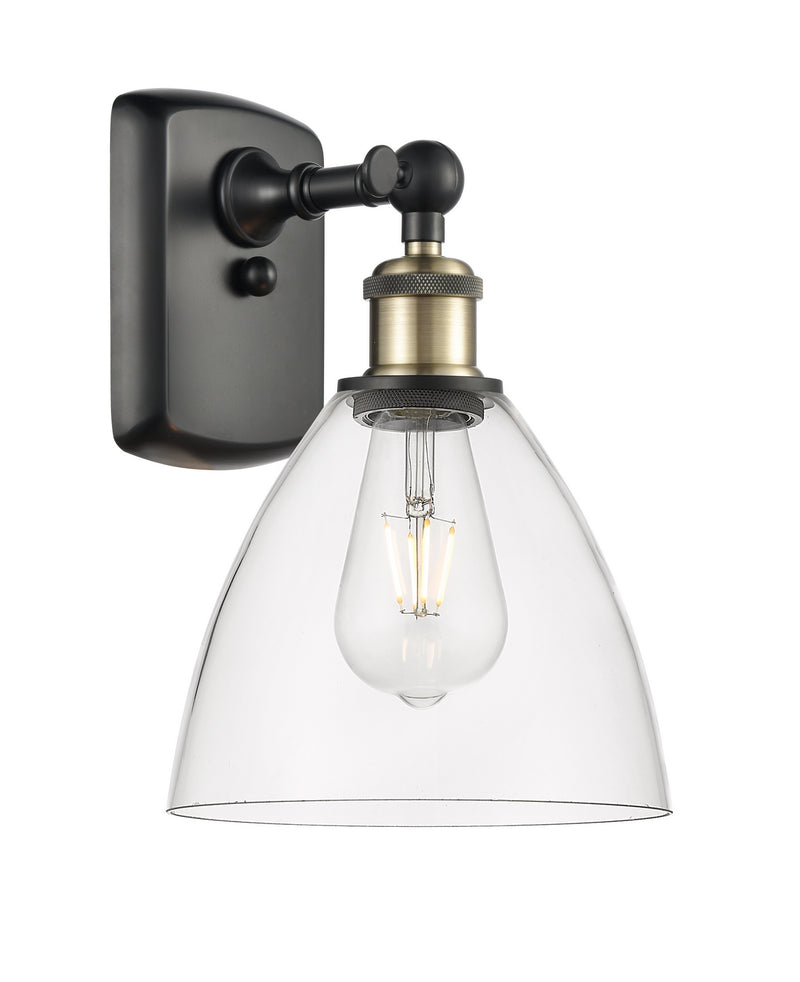 Innovations 516-1W-BAB-GBD-752 One Light Wall Sconce, Black Antique Brass