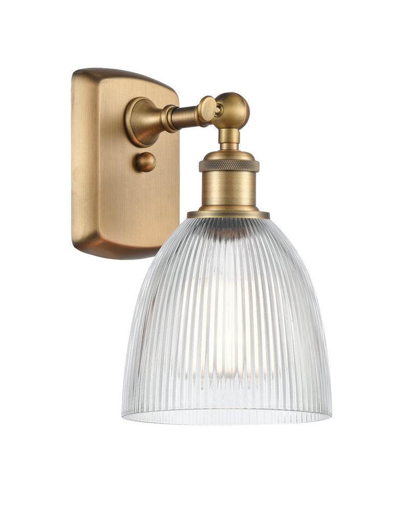 Innovations 516-1W-BB-G382 One Light Wall Sconce, Brushed Brass
